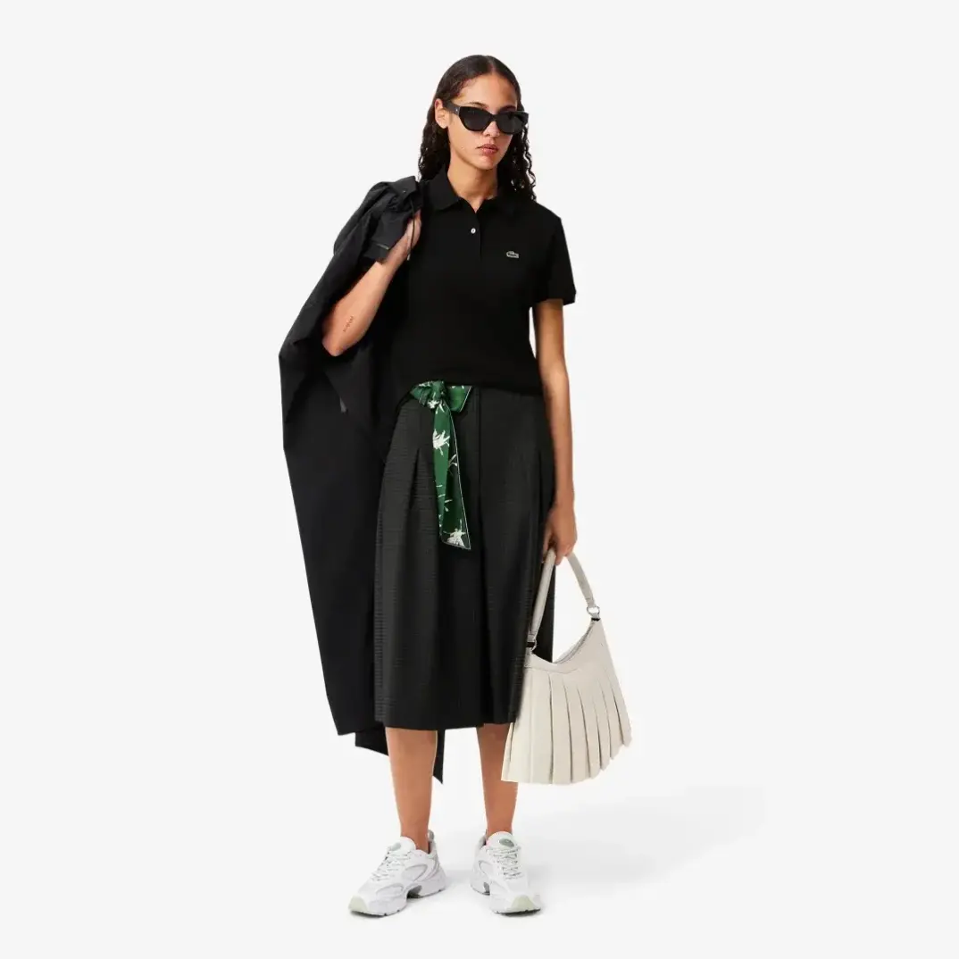 Classic Fit L1212 Kadın Polo Siyah - 2