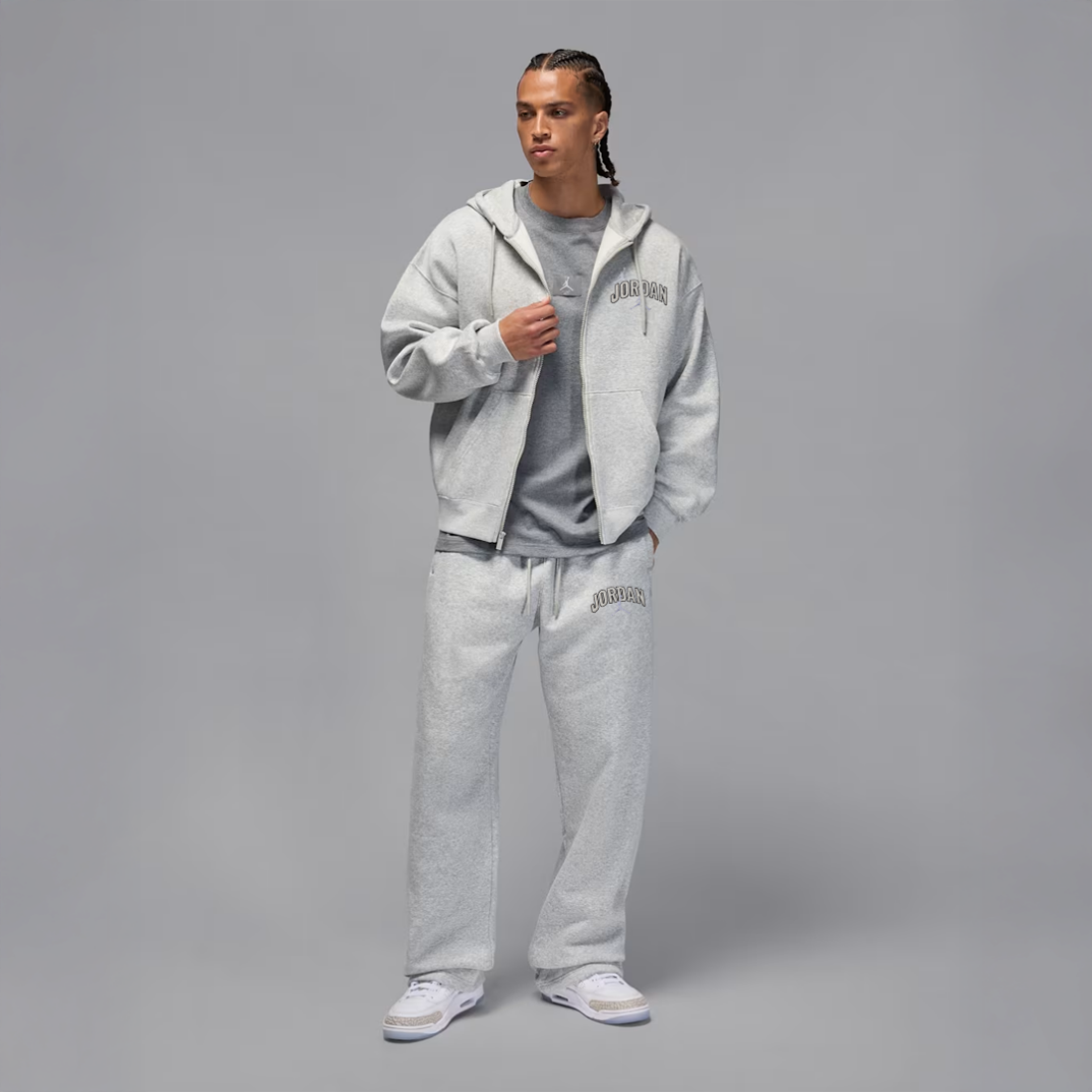 Jordan Fleece Full-Zip Eşofman Takımı Gri - 1