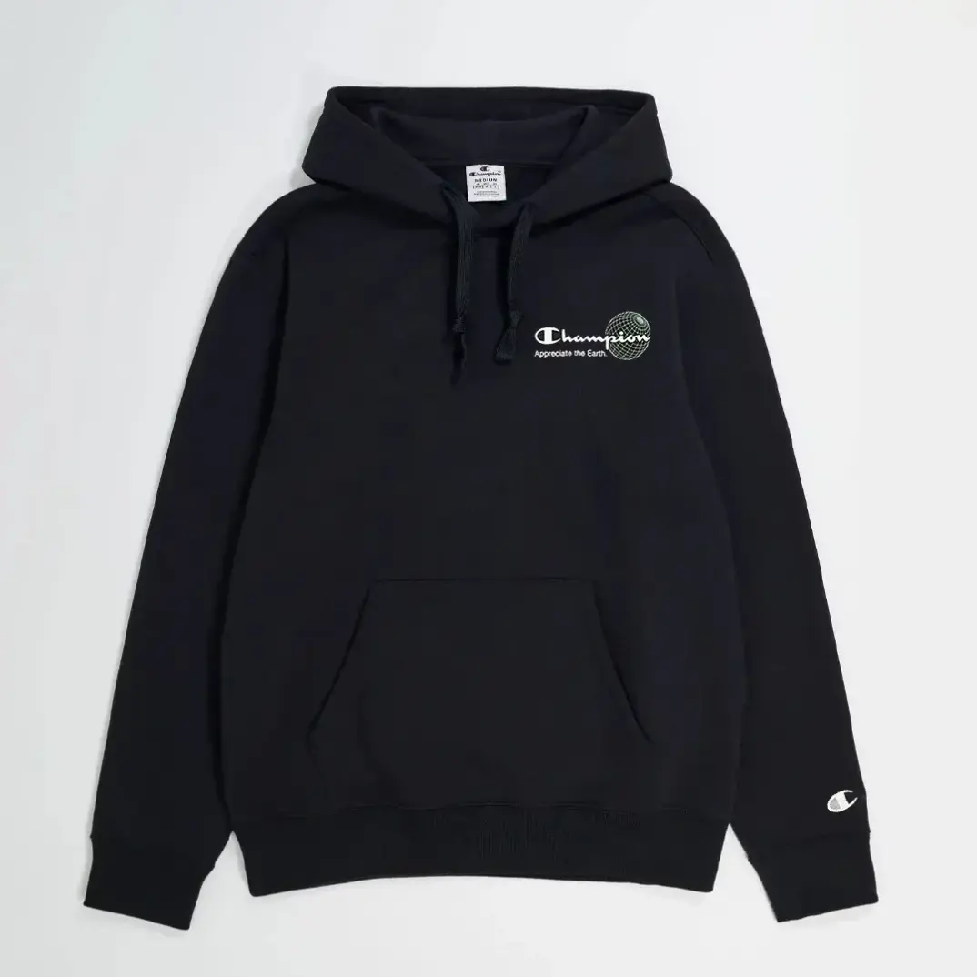Eco Future Crewneck Hoodie Siyah - 1