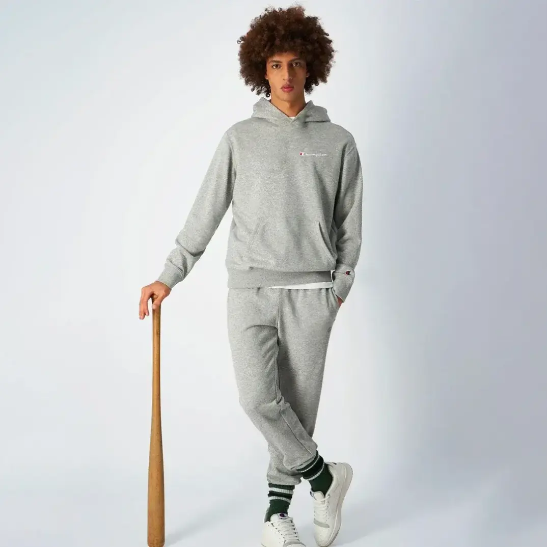 Eco Organic Cotton Hoodie Gri - 1