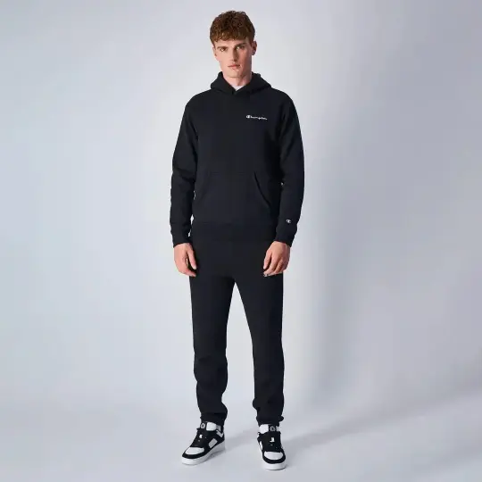 Eco Organic Cotton Hoodie Siyah - 2