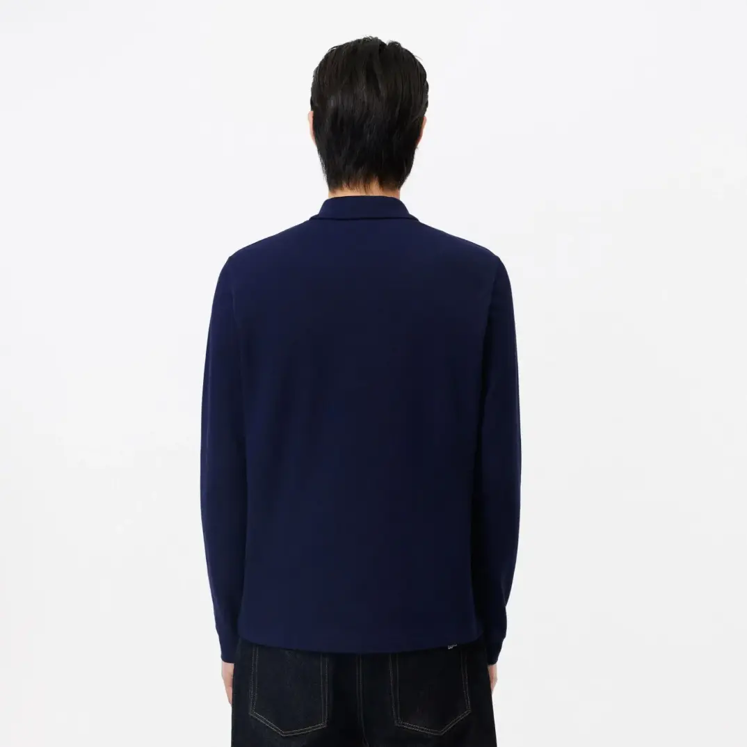 L.12.12 Classic Fit Uzun Kollu Lacivert Polo - 3