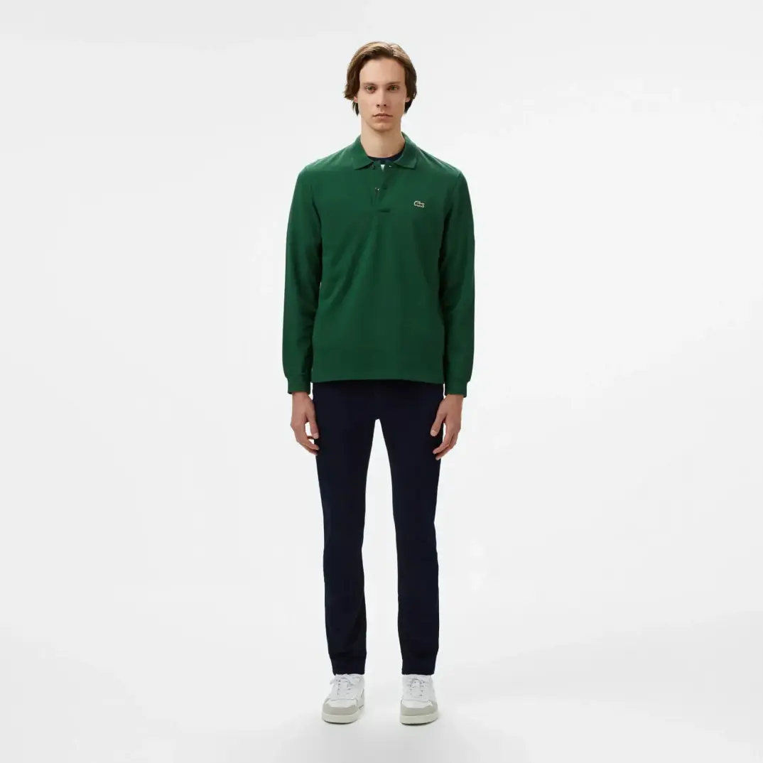 L.12.12 Classic Fit Uzun Kollu Yeşil Polo - 4