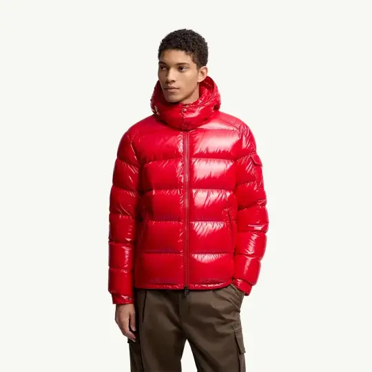 Maya Hooded Short Down Kırmızı Mont - 3