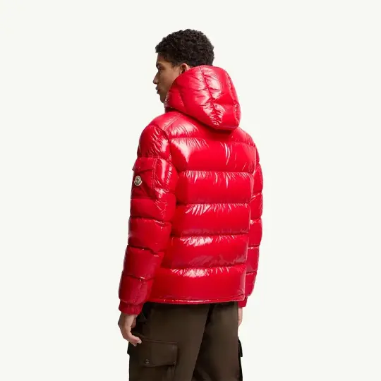 Maya Hooded Short Down Kırmızı Mont - 4