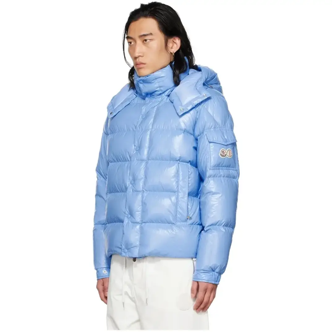 Maya Hooded Short Down Mavi Mont - 3