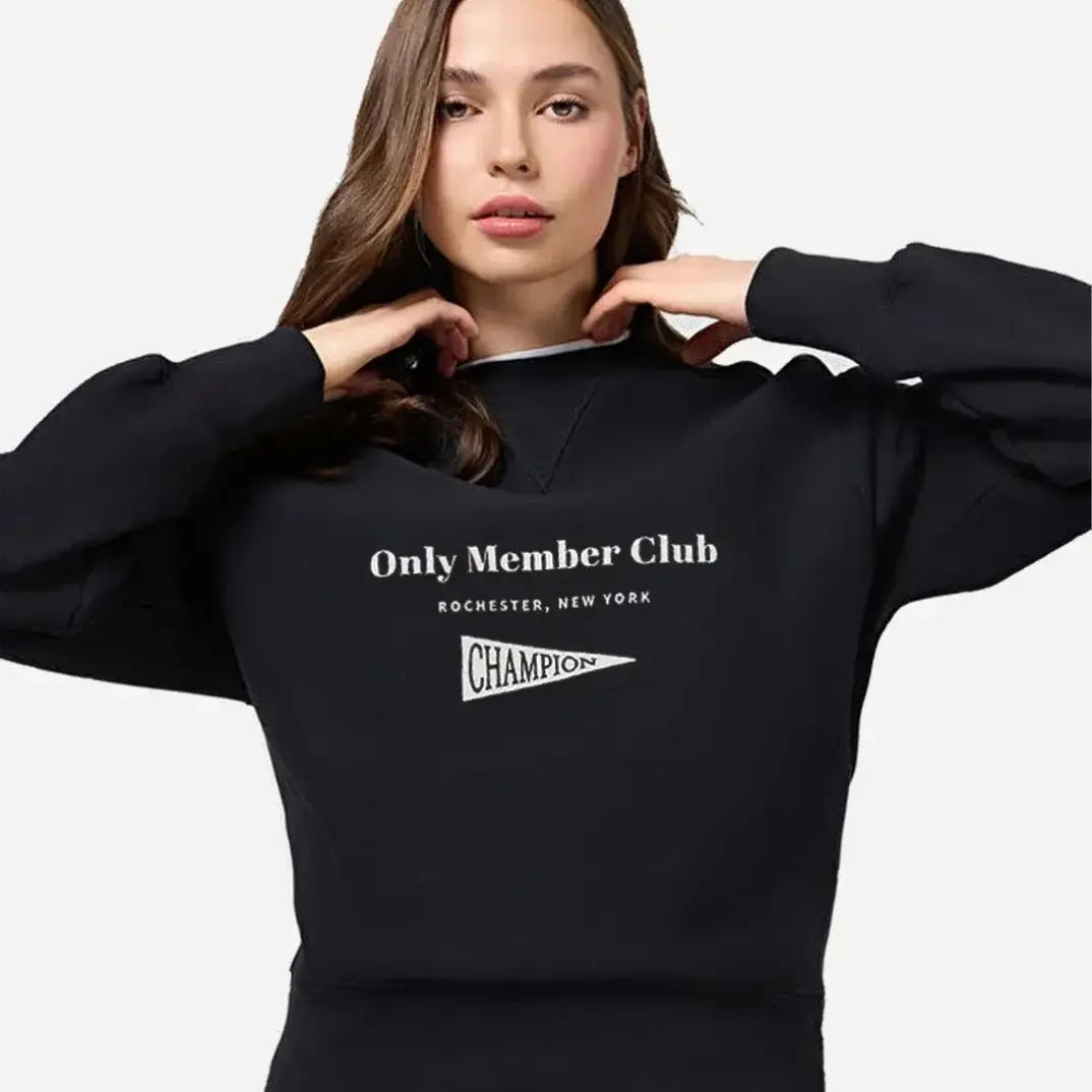 Only Members Club Kadın Sweatshirt Siyah - 4