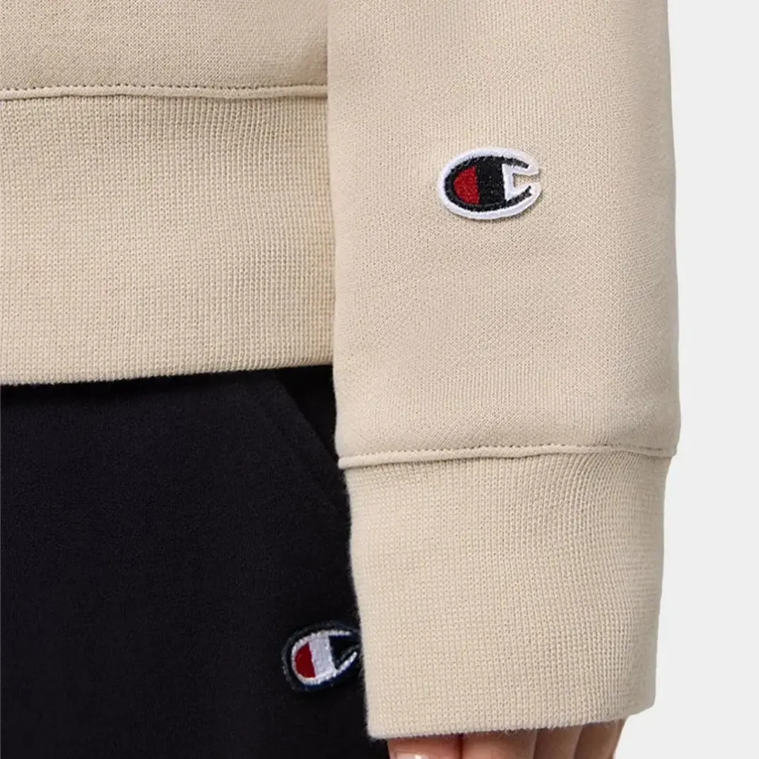 Powerblend Fleece Crew, C Logo Kadın Sweatshirt Kahverengi - 4