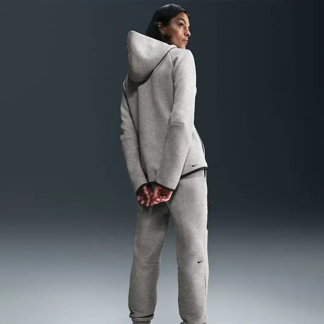 Sportswear Tech Fleece Windrunner Kadın Hoodie Gri - 2