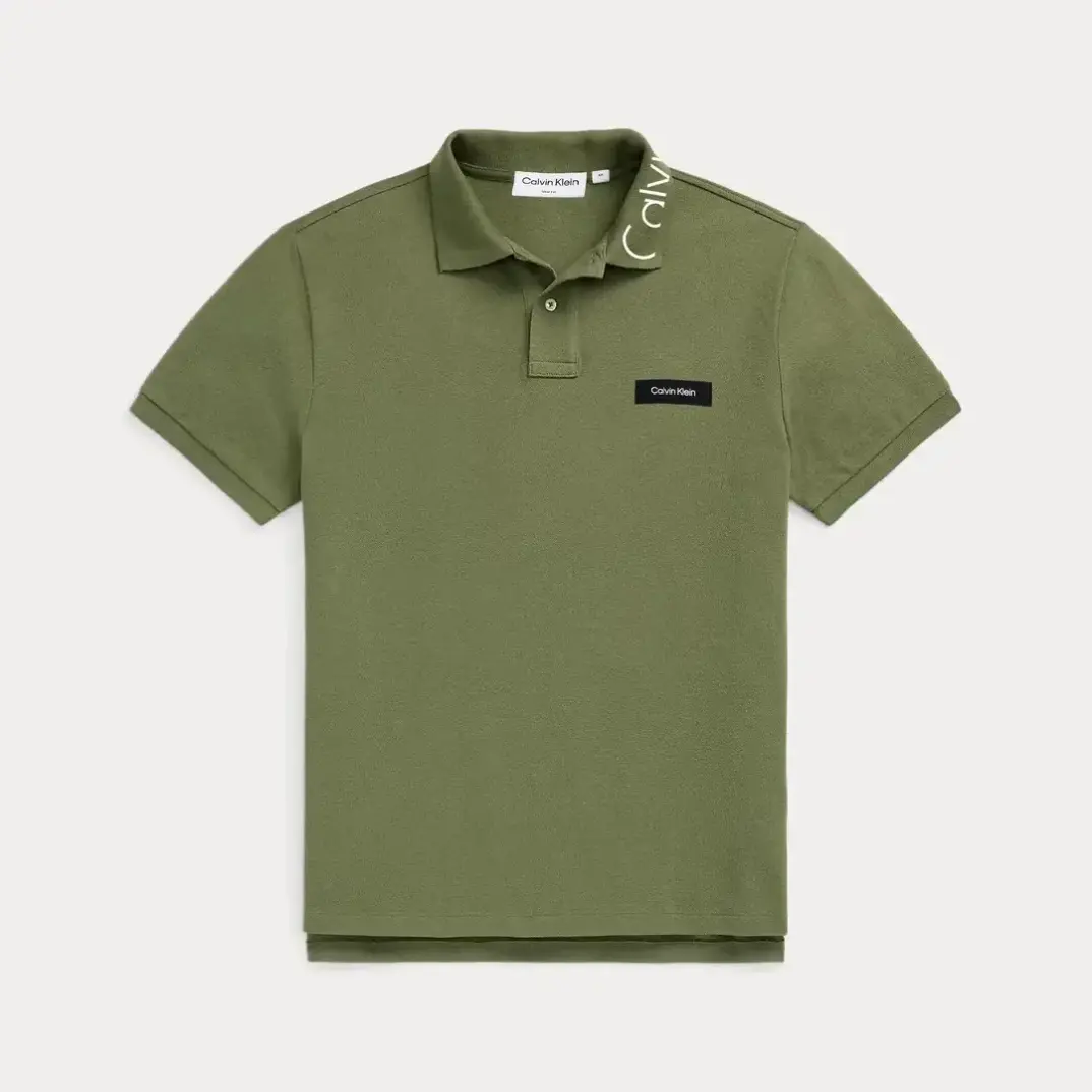 Streç Pique Slim Polo T-Shirt Yeşil - 1