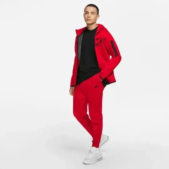 Tech Fleece Joggers University Red - 3