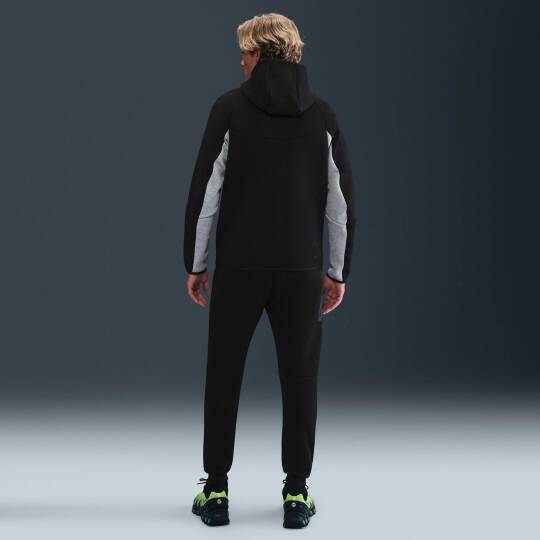 Tech Full-Zip Windrunner Hoodie Dark Grey Heather  Black - 5
