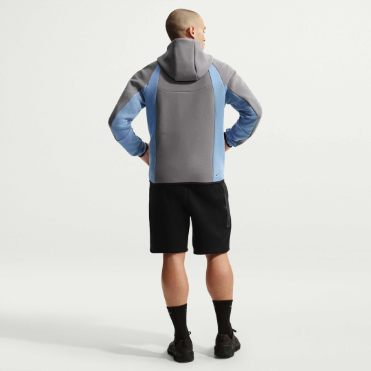 Tech Tam Boy Fermuarlı Fleece Windrunner Pencil Point/Work Blue/Siyah - 3