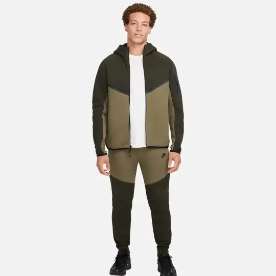 Tech Full-Zip Windrunner Hoodie SequoiaMedium OliveBlack - 3