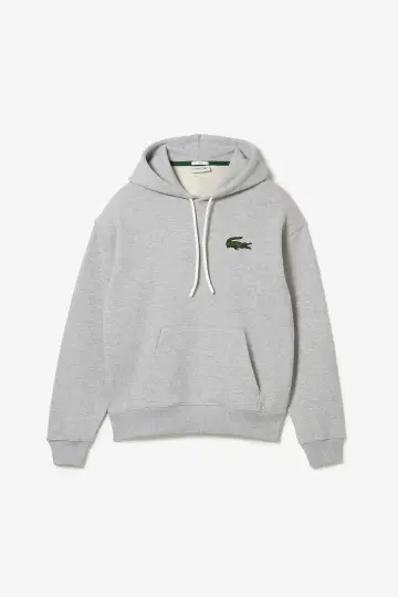 Unisex Loose Fit Kapüşonlu Organik Pamuk Gri